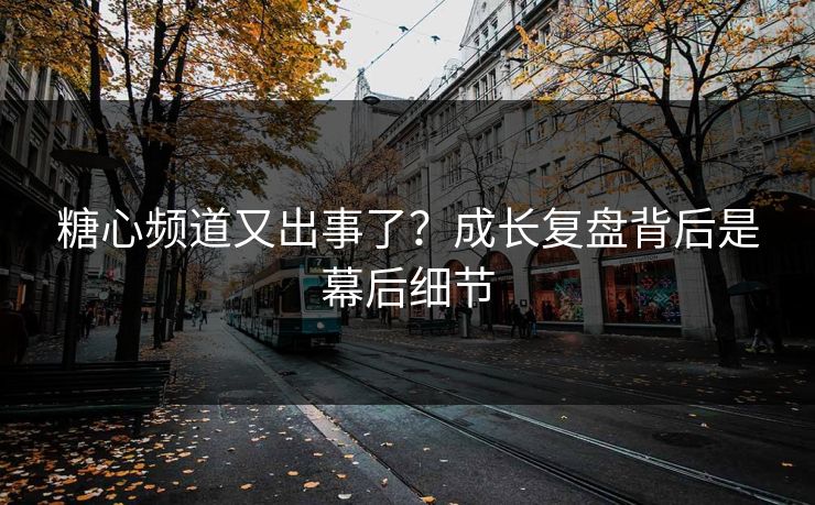 糖心频道又出事了?成长复盘背后是幕后细节 糖心频道又出事了?成长复盘背后是幕后细节
